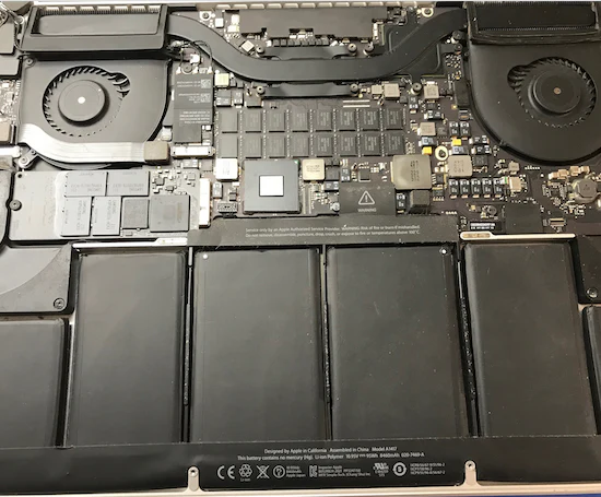 Comparación de ventiladores de Macbook sucios vs limpios